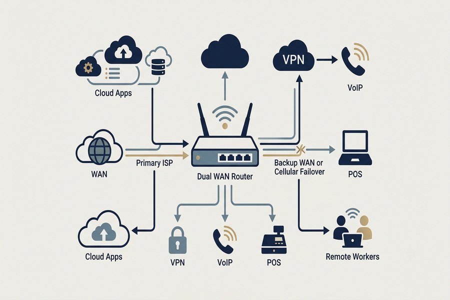 Dual Wan Router Dual WAN Router for Business Continuity | COMFAST